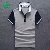 best lacoste t-shirt cheap polo sport color block bleu gris blanc